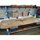 VidaXL Haardhoutschuur 330x84x152cm Grijs Staal | 60% Korting! | Kleine Deukjes