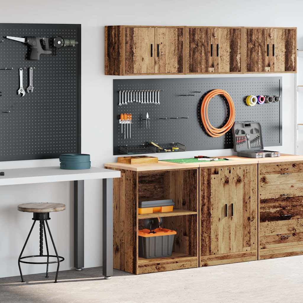 vidaXL Garage Wandkast Oud Hout - 78% Korting! - OP=1
