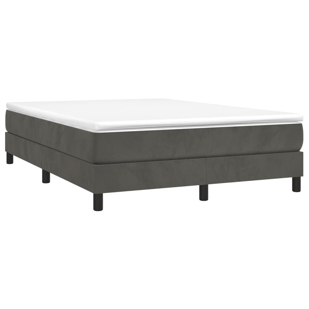 VidaXL Bedframe 140x200cm Donkergrijs Fluweel - 35% Korting! Ongebruikt!