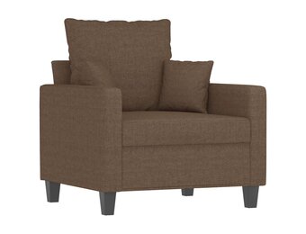 vidaXL Fauteuil Stof Bruin (60cm) - 40% Korting! Unieke Kans!