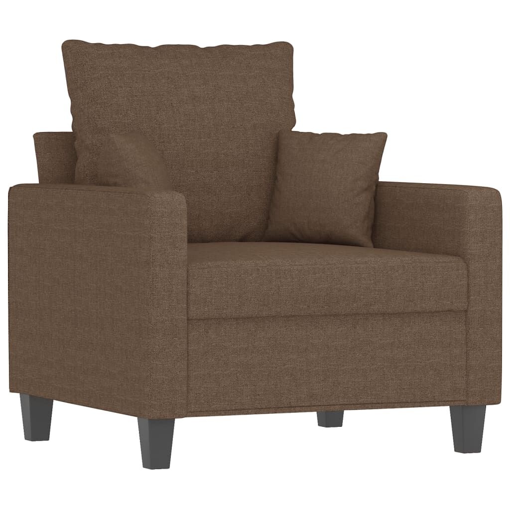 vidaXL Fauteuil Stof Bruin (60cm) - 40% Korting! Unieke Kans!