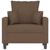 vidaXL Fauteuil Stof Bruin (60cm) - 40% Korting! Unieke Kans!