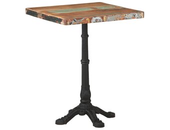 Bistrotafel Massief Gerecycled Hout 60x60 cm - Nu met 35% Korting!