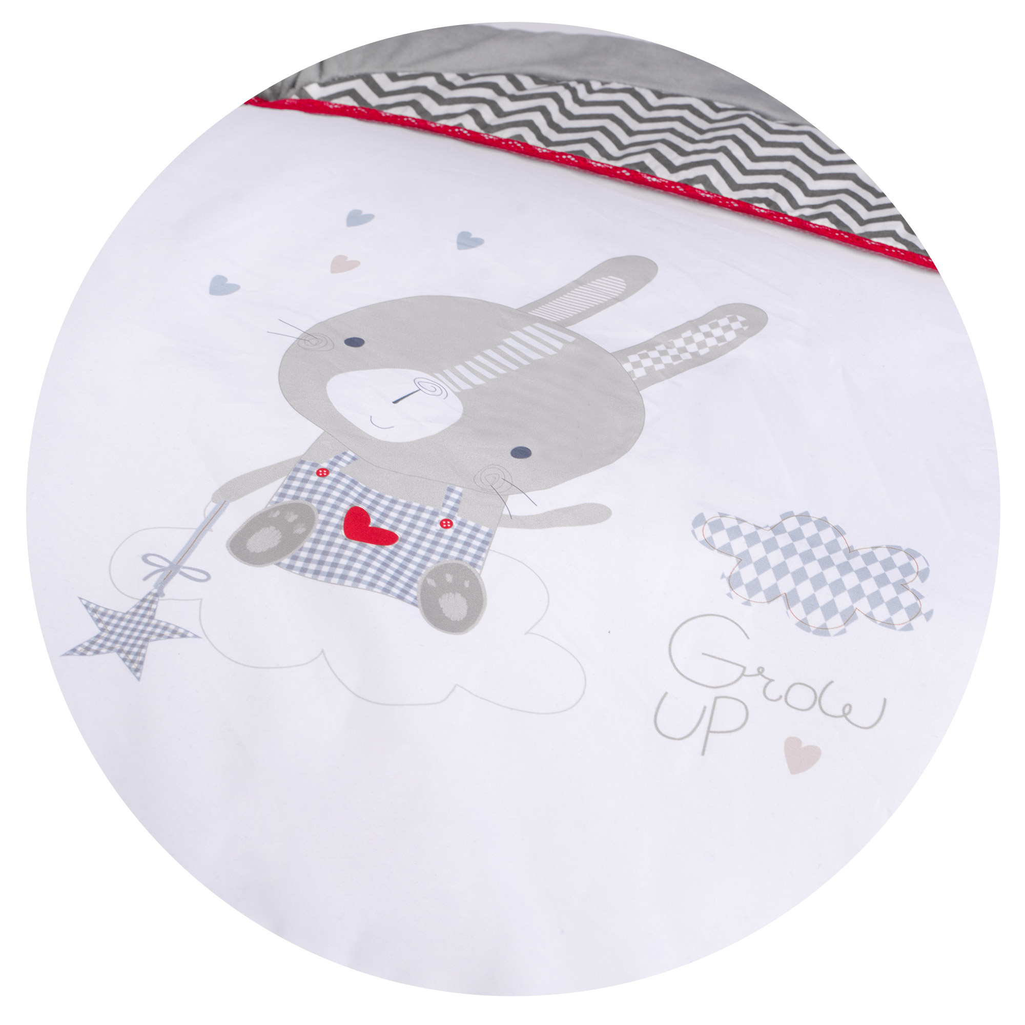 Babygym Konijn Grijs - 90x45cm - 65% Korting! Interactief & Zacht