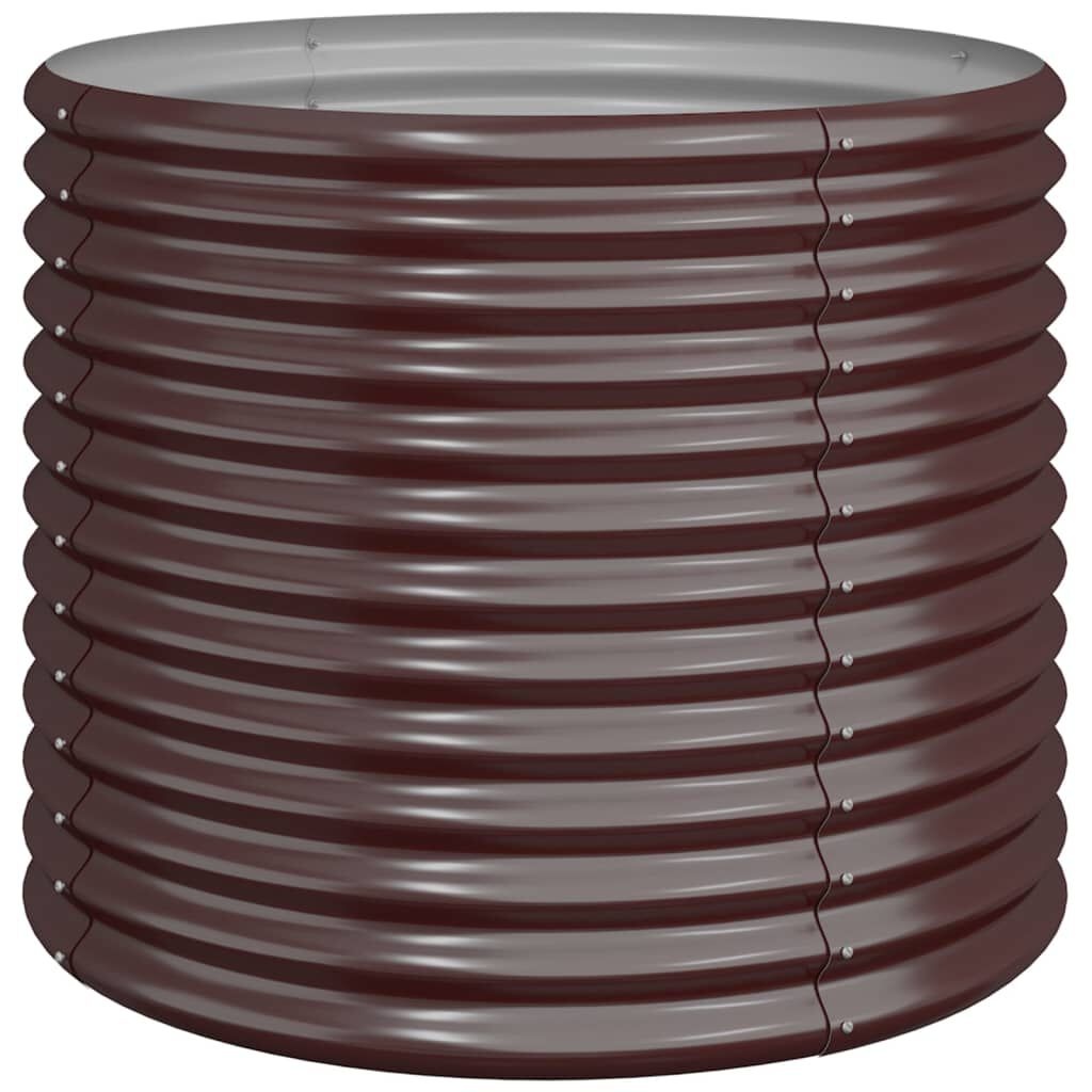 VidaXL Plantenbak Staal Bruin 80x80x68 cm - 42% Korting!