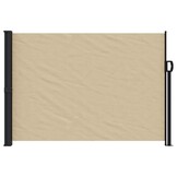 vidaXL Windscherm uittrekbaar 140x500 cm beige