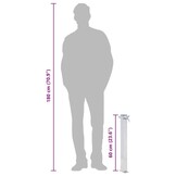 vidaXL Waterzuil Roestvrij Staal (60 cm) - 61% Korting!