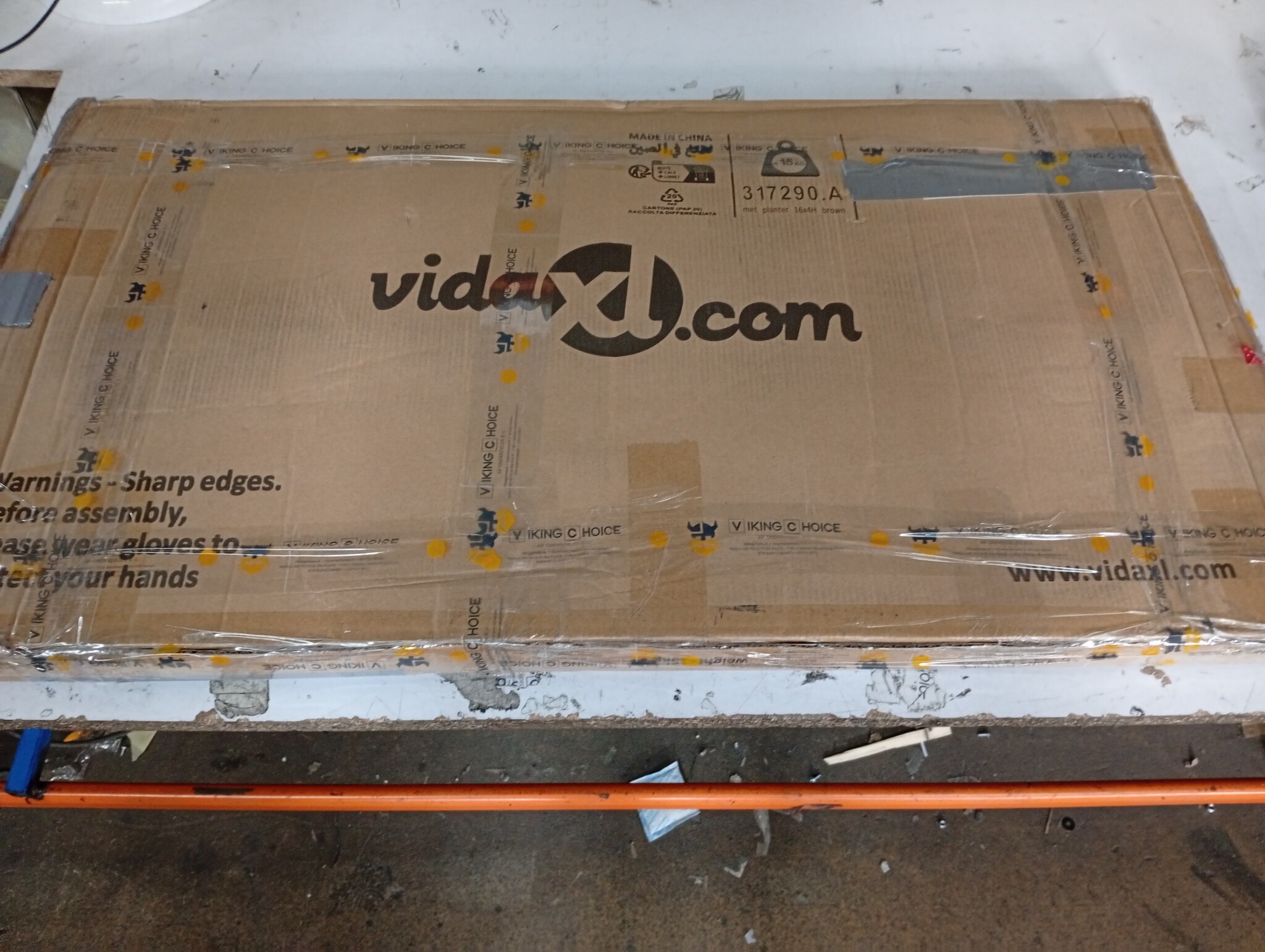 vidaXL Verhoogde Plantenbak Staal Bruin 160x40x77cm | 70% Korting!