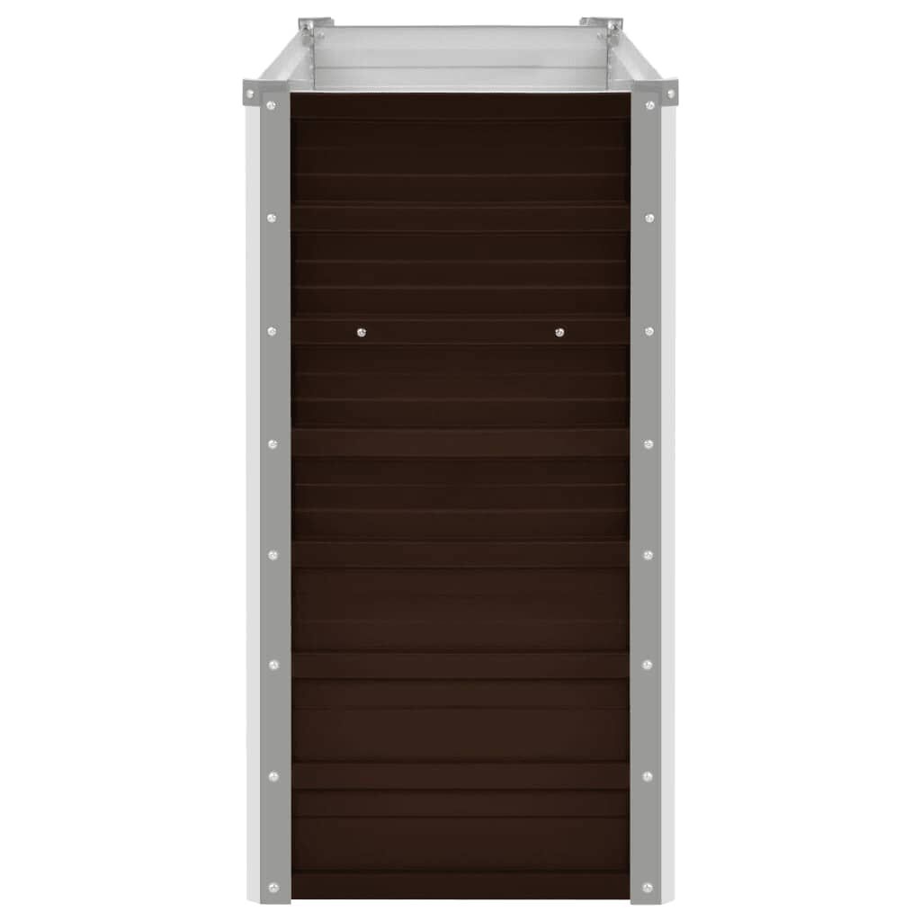 vidaXL Verhoogde Plantenbak Staal Bruin 160x40x77cm | 70% Korting!