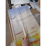 vidaXL Kamerscherm Meer Zonsondergang - 60% Korting! (160x170 cm)