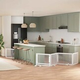 vidaXL Hondenhek Inklapbaar 160cm Wit - 79% Korting! Nu de laatste!