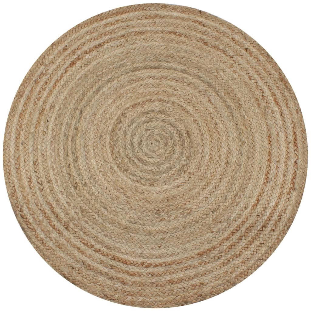 VidaXL Gevlochten Jute Tapijt Rond 150 cm - 40% Korting!