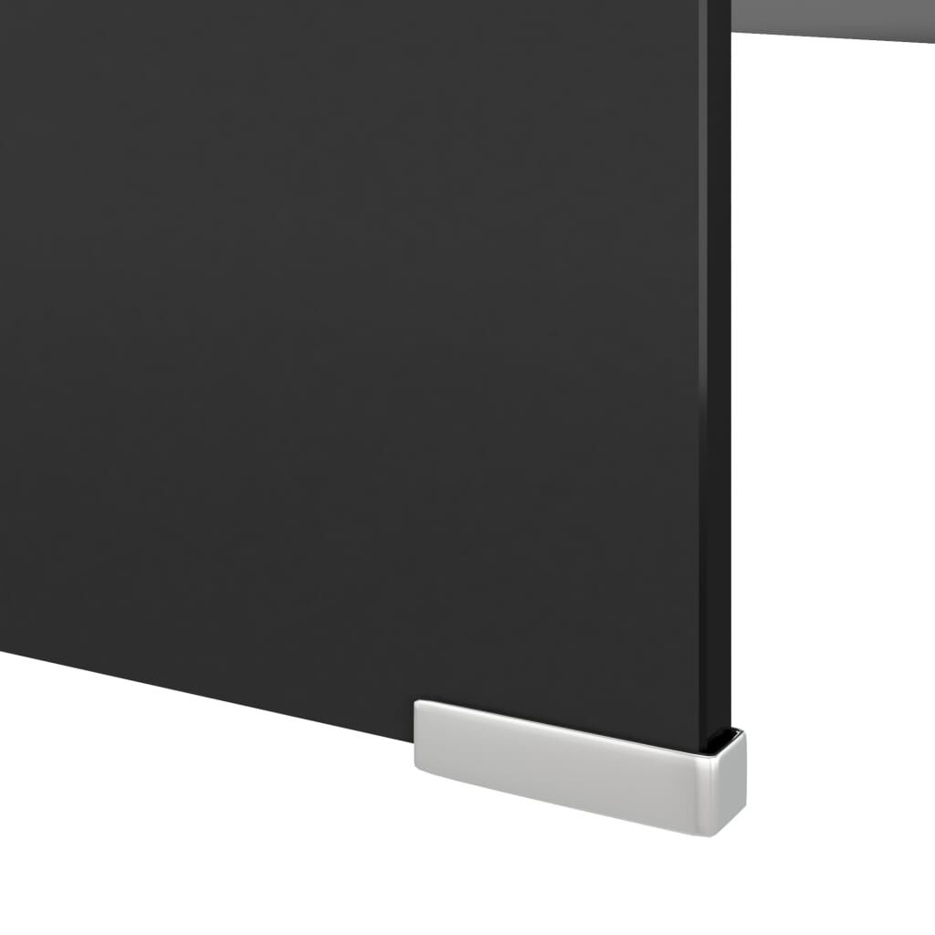VidaXL TV-meubel Glas Zwart 120x30x13cm - 55% Korting!