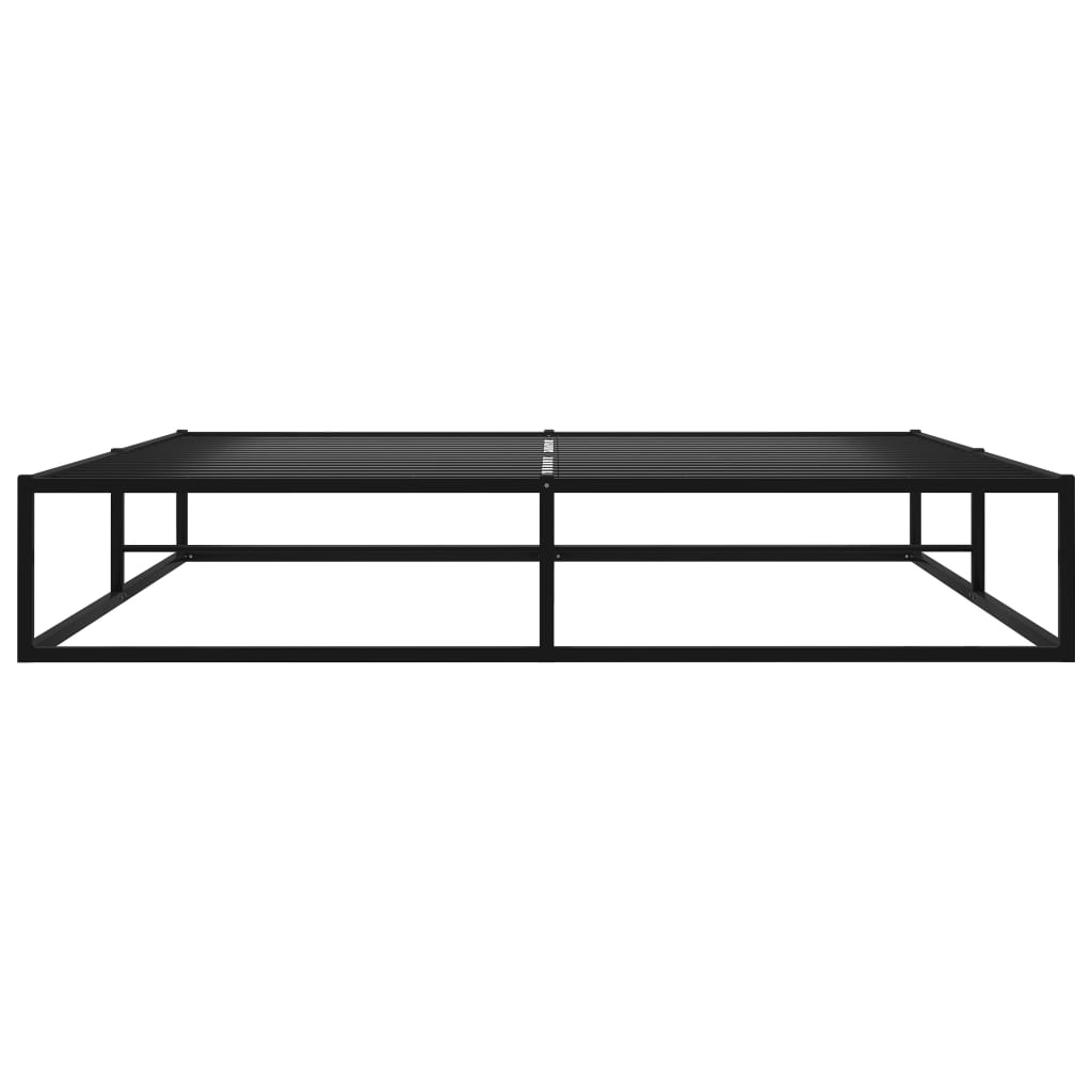 vidaXL Bedframe Metaal Zwart 160x200 - 40% Korting!