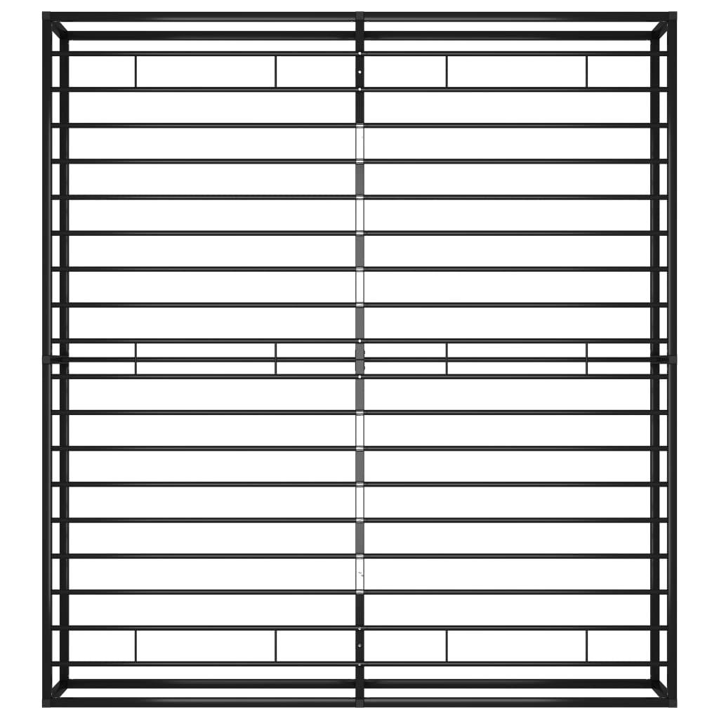 vidaXL Bedframe Metaal Zwart 160x200 - 40% Korting!