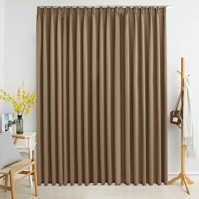 VidaXL Gordijn Verduisterend 290x245cm Taupe - 60% Korting! (Alleen Gordijn)