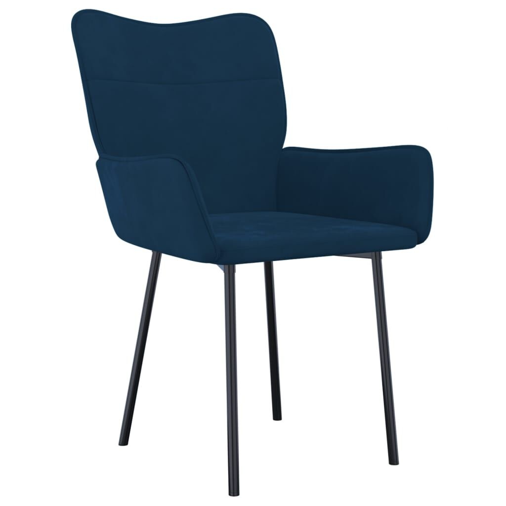 VidaXL Eetkamerstoelen 2 Stuks | Fluweel Blauw | 40% Korting!