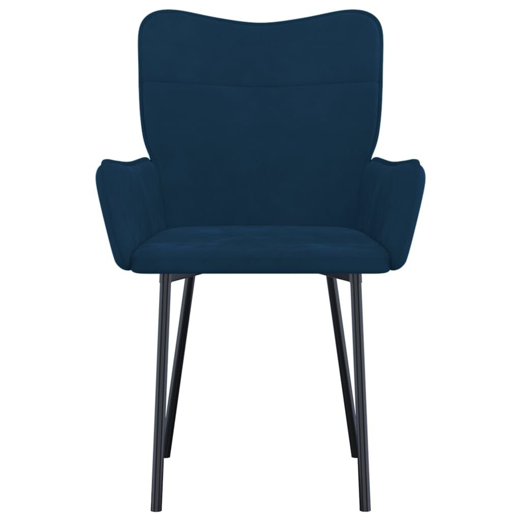 VidaXL Eetkamerstoelen 2 Stuks | Fluweel Blauw | 40% Korting!
