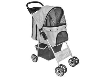 VidaXL Huisdierenwagen Grijs - Opvouwbaar, 40% Korting!