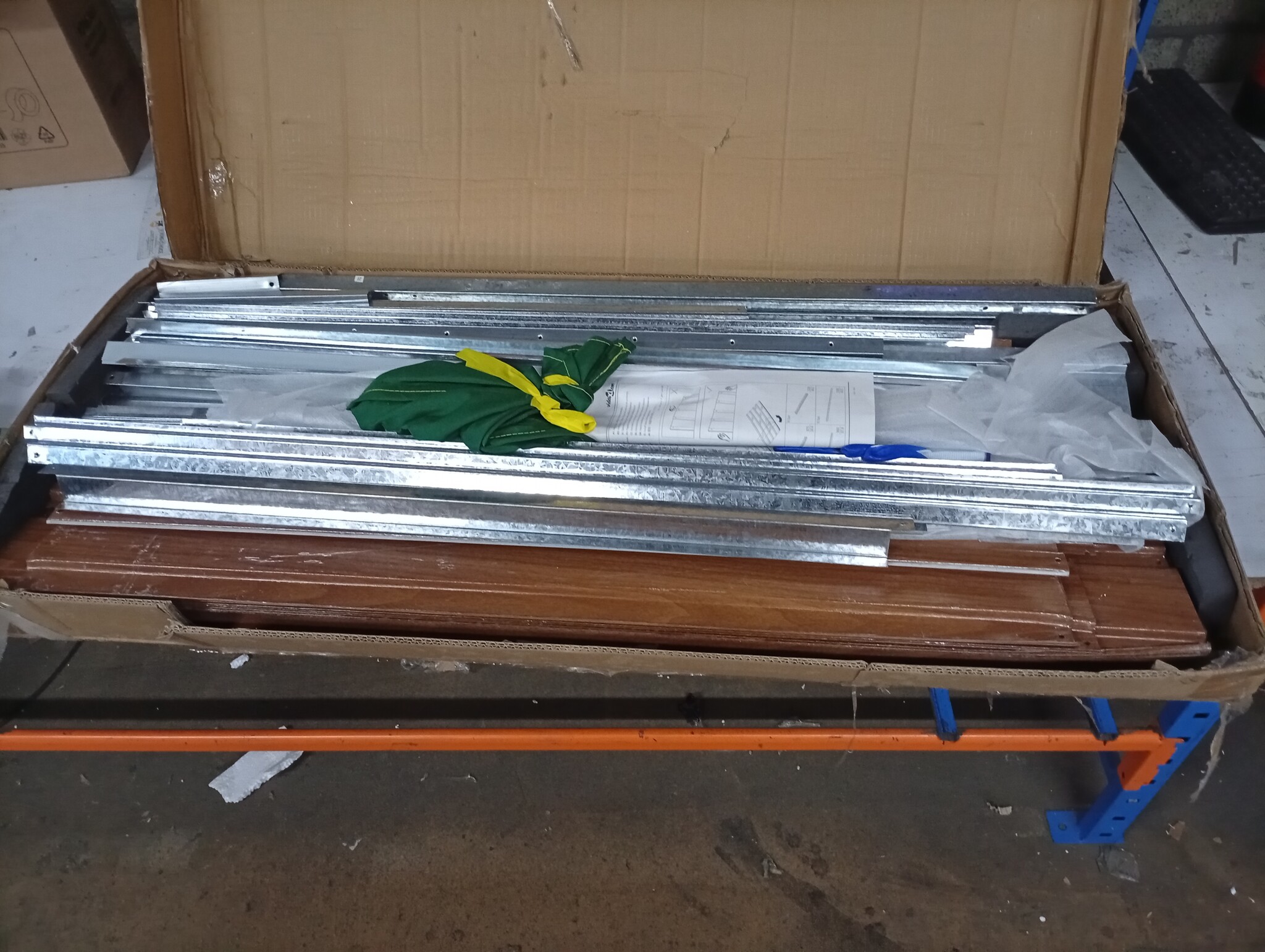 VidaXL Tuinschuur Staal Bruin - 60% Korting! (Licht Beschadigd)