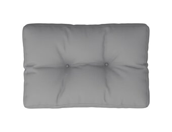 vidaXL Palletkussen 50x40x12 cm Stof Grijs - Nu 68% Korting!