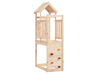 vidaXL Speeltoren Massief Grenenhout met Rotswand - 56% Korting!