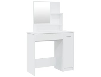 VidaXL Kaptafel Hoogglans Wit - 55% Korting! 86,5x35x136cm