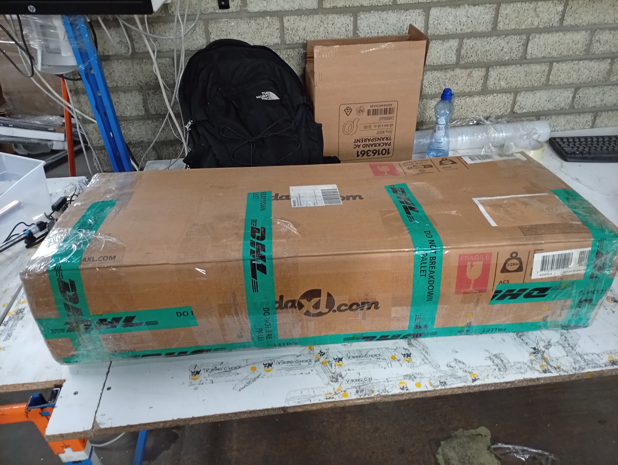 VidaXL Kaptafel Hoogglans Wit - 55% Korting! 86,5x35x136cm