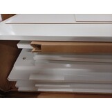 VidaXL Kaptafel Hoogglans Wit - 55% Korting! 86,5x35x136cm
