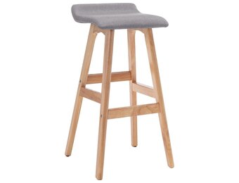 VidaXL Barstoel Stof Lichtgrijs - 51% Korting! Retourproduct in Goede Staat