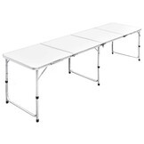 VidaXL Campingtafel Inklapbaar Aluminium 240x60cm - 40% Korting!