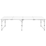 VidaXL Campingtafel Inklapbaar Aluminium 240x60cm - 40% Korting!