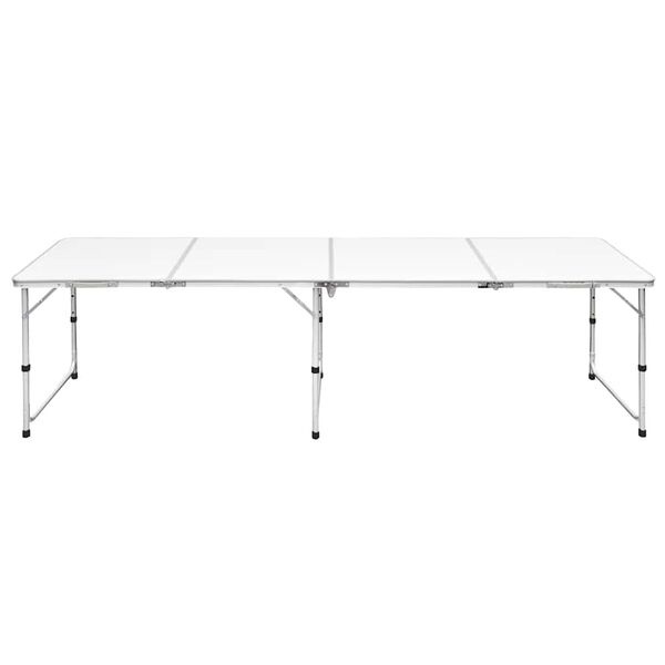 VidaXL Campingtafel Inklapbaar Aluminium 240x60cm - 40% Korting!