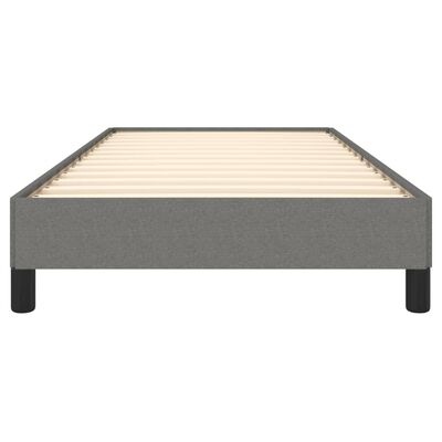 vidaXL Bedframe 90x200cm Donkergrijs Stof - Nu 40% Korting!