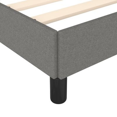 vidaXL Bedframe 90x200cm Donkergrijs Stof - Nu 40% Korting!