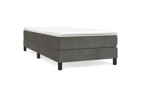 vidaXL Bedframe 90x190cm Fluweel Donkergrijs - 40% Korting!