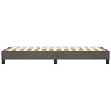 vidaXL Bedframe 90x190cm Fluweel Donkergrijs - 40% Korting!