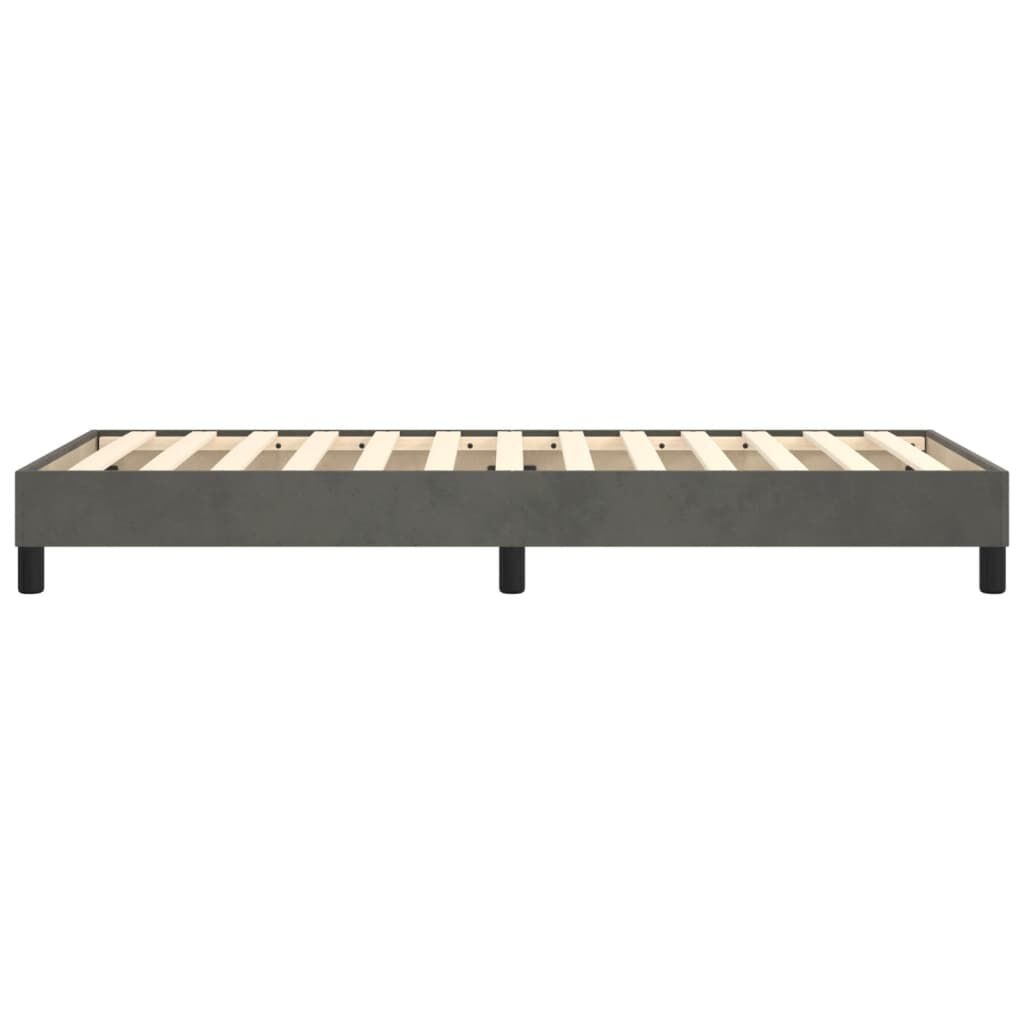 vidaXL Bedframe 90x190cm Fluweel Donkergrijs - 40% Korting!