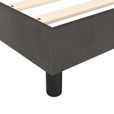 vidaXL Bedframe 90x190cm Fluweel Donkergrijs - 40% Korting!