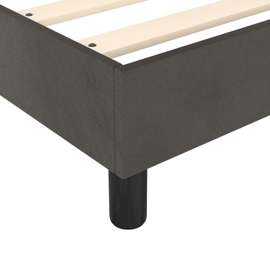 vidaXL Bedframe 90x190cm Fluweel Donkergrijs - 40% Korting!