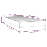 vidaXL Bedframe 90x190cm Fluweel Donkergrijs - 40% Korting!