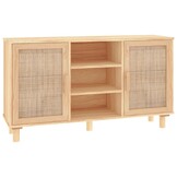VidaXL Dressoir Grenenhout Rattan - 55% Korting! Lichte Krasjes
