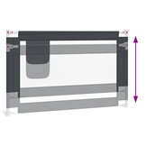 VidaXL Bedhekje Peuter Donkergrijs (40% korting!) - 120x25 cm