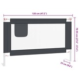 VidaXL Bedhekje Peuter Donkergrijs (40% korting!) - 120x25 cm