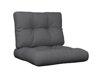 vidaXL Palletkussens 2 st Antraciet (40% Korting) - Comfortabele Outdoor Upgrade!