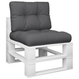 vidaXL Palletkussens 2 st Antraciet (40% Korting) - Comfortabele Outdoor Upgrade!