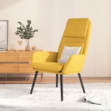 vidaXL Relaxstoel Mosterdgeel - 40% Korting - Comfortabele Fauteuil
