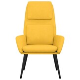 vidaXL Relaxstoel Mosterdgeel - 40% Korting - Comfortabele Fauteuil