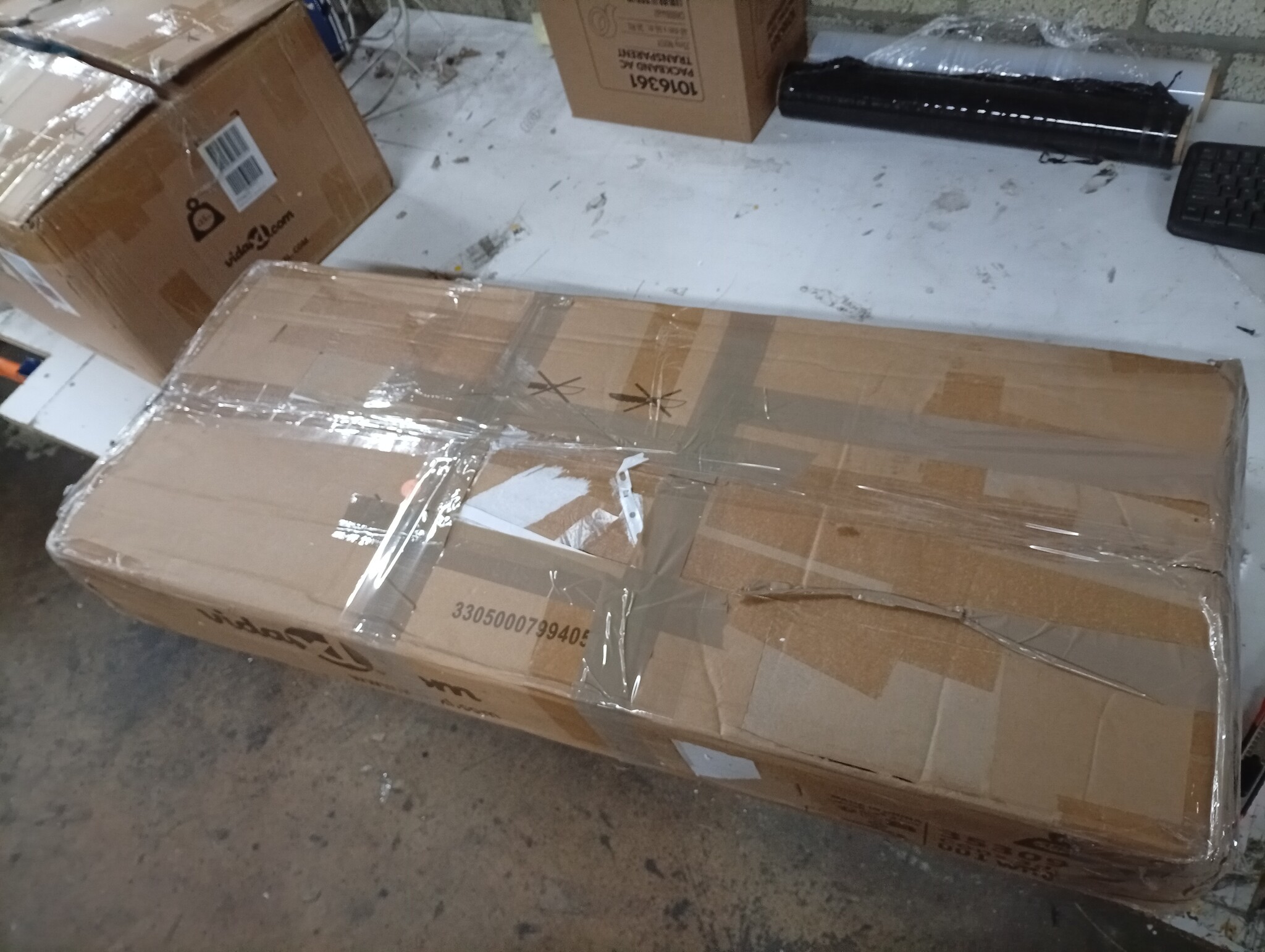 VidaXL Bijzettafeltje 3 Laden Wit - 55% Korting! | Licht Beschadigd