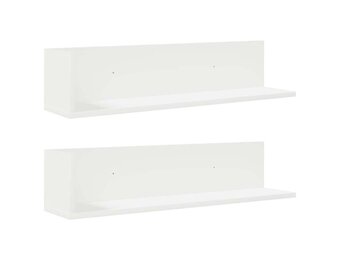 vidaXL Wandschappen 2 st. Wit - 55% Korting! (Lichte Kras)